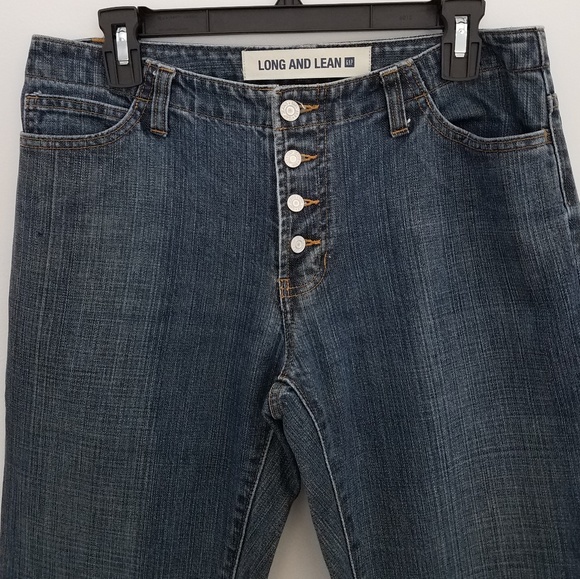 GAP long and lean bootcut blue jeans size 8 - Picture 5 of 8